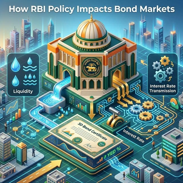 3D animated infographic of RBI Policy